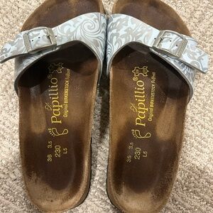 Papillio Sandals with Gray Patterned Straps